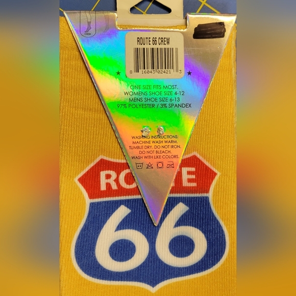 Living Royal Crew Socks - Route 66 - Picture 3 of 4